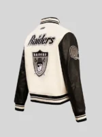Oakland Raiders cream jacket