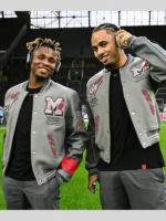 Off-White AC Milan Grey Varsity Jacket