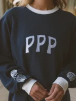 Pink Palm Puff Classic Crewneck Sweatshirt