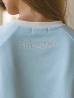 Pink Palm Puff Sweatshirt Crewneck