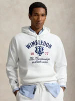 Polo Ralph Lauren x Wimbledon 2026 White Graphic Hoodie