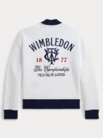 Polo Ralph Lauren x Wimbledon White Fleece Baseball Jacket