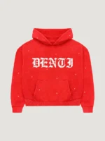 Project Denti Rhinestone Hoodie Red