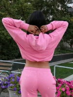 Project Denti Rhinestone Pink Hoodie