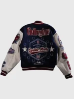Protector Of NYC Navy and Butter Varsity Jacket