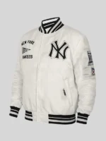 Retro New York Yankees Satin Varsity Jacket