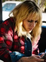 Reversible Plaid Denim Kristen Stewart Jacket