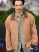 Robert Pattinson The Odyssey 2026 London Premier Brown Jacket