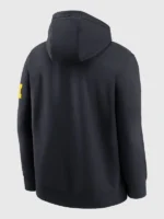 SIdeline Club Pullover Fleece Michigan Black Hoodie 2026