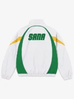 Sana Detroit Brazil FIFA World Cup 2026 White Zip-Up Track Jacket
