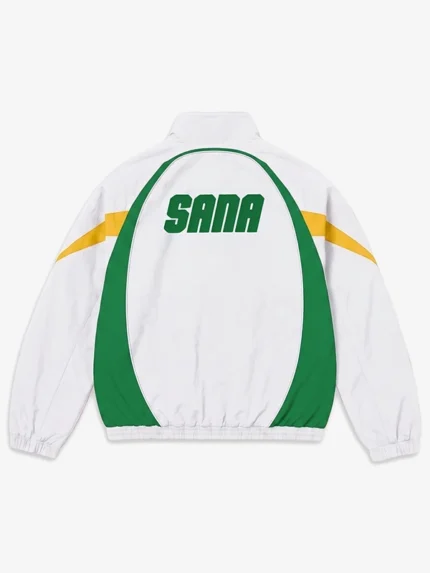Sana Detroit Brazil FIFA World Cup 2026 White Zip-Up Track Jacket