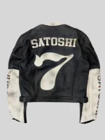Satoshi Nakamoto Black Leather Jacket