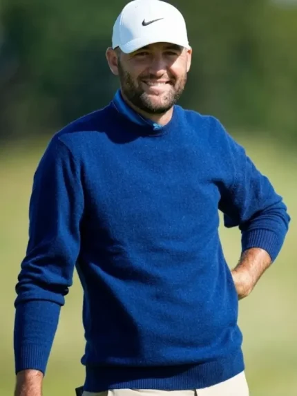 Scottie Scheffler Genesis Scottish Blue Sweatshirt
