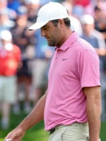 Scottie Scheffler pink shirt