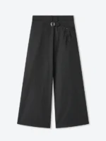 Shinzo Gyokudō Aged Black Pleated Wool Trousers Pants