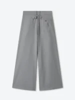 Shinzo Gyokudō Ash Grey Pleated Wool Trousers