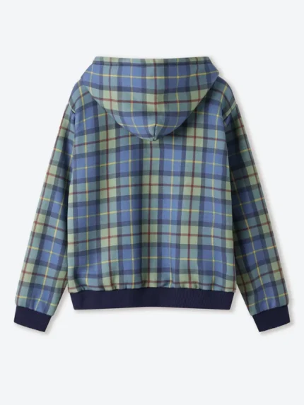 Shinzo Plaid Zip Up Hoodie