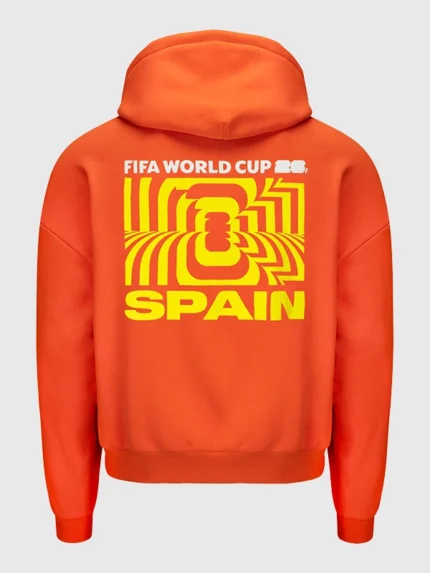 Spain 2026 FIFA World Cup Orange Puff Hoodie