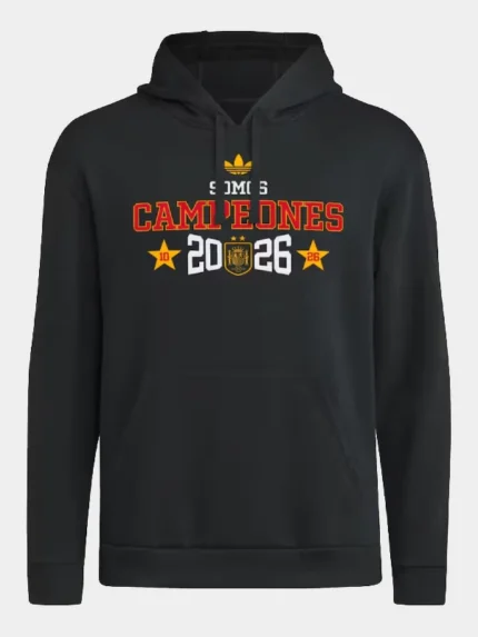 Spain National Team adidas 2026 FIFA World Cup Champions Somos Campeones Hoodie - Black