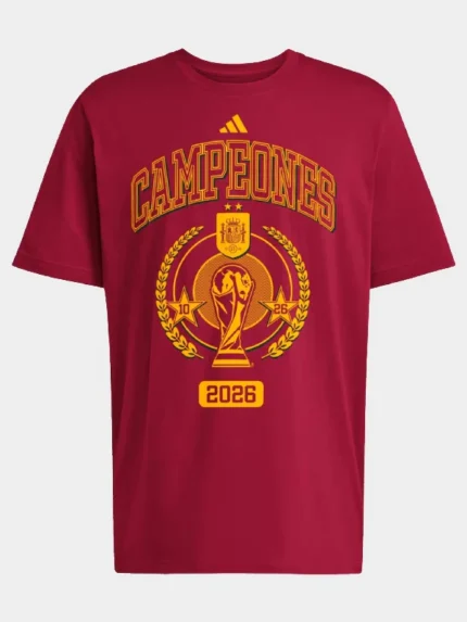 Spain National Team adidas 2026 FIFA World Cup Champions Trophy T-Shirt - Red