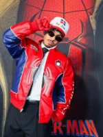 Spider-Man Cristian Andres Red Leather Jacket