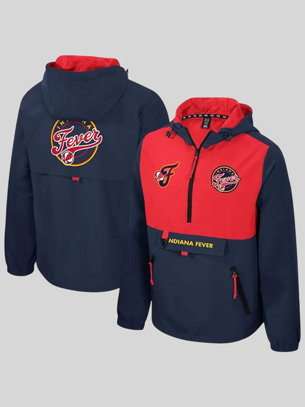 Stadium Essentials Indiana Fever Quarter-Zip Jacket Stadium Essentials Indiana Fever Quarter-Zip Jacket
