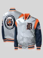 Starter Gray Detroit Tigers Satin Jacket