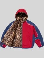 Supreme Faux Fur Reversible Hooded Track Jacket Red