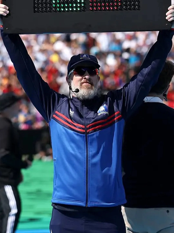 Ted Lasso Brendan Hunt FIFA World Cup 2026 Final Blue Tracksuit Ted Lasso Brendan Hunt FIFA World Cup 2026 Final Blue Tracksuit