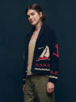 The Great Horse Cardigan Blue Navy