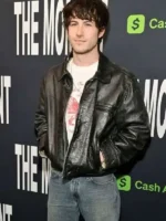 The Moment 2026 Dylan Minnette Black Leather Jacket