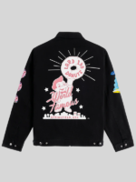The simpsons x shoe palace donuts work jacket black