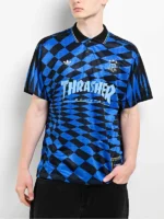 Thrasher x adidas x AFA Blue & Black Soccer Jersey