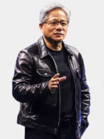 Tom Ford Jensen Huang Leather Jacket Black