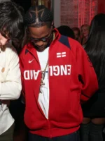 Travis Scott England Red Anthem Jacket