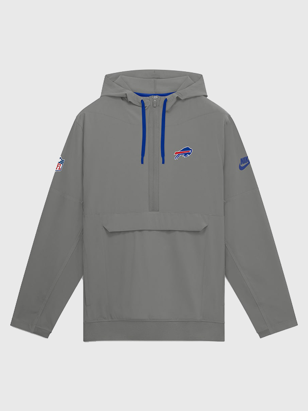 Unisex Grey Bills Nike Sideline Broken Rules Half-Zip Anorak Jacket Unisex Grey Bills Nike Sideline Broken Rules Half-Zip Anorak Jacket