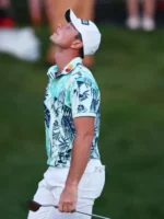 Viktor Hovland Blue Shirt