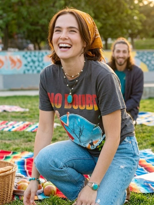 Voicemails for Isabelle 2026 Zoey Deutch Black T-Shirt Voicemails for Isabelle 2026 Zoey Deutch Black T-Shirt