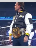WWE Nexus CM Punk Black and White Bomber Jacket