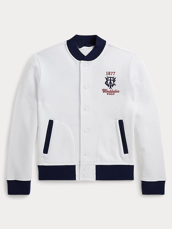 POLO RL Wimbledon ガールズ ジャケット160（S）サイズ 新品 Polo Ralph Lauren x Wimbledon 2026 Fleece Baseball Jacket
