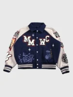 Wolves Club Mickey Mouse 2026 Navy Blue Letterman Jacket