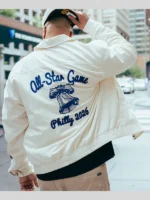 Women all star game philly 2026 white starter jacket