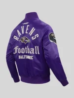 Women baltimore ravens modern originals purple satin jacket