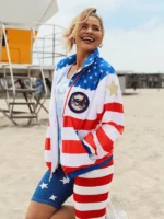 Women's American Flag Windbreaker Jacket