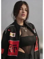 Zyrox F1 Racing Streetwear Black Jacket