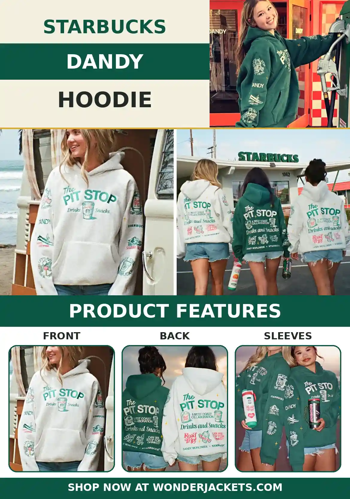 dandy x starbucks hoodie