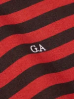 gracie abrams red and black striped hoodie