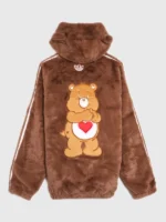 2026 Adidas x Care Bears Faux Fur Hooded Jacket