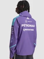 2026 Mercedes AMG F1 Purple Vanda Bloom Unisex Rain Jacket
