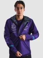 2026 Mercedes AMG F1 Vanda Bloom Purple Unisex Team Rain Jacket